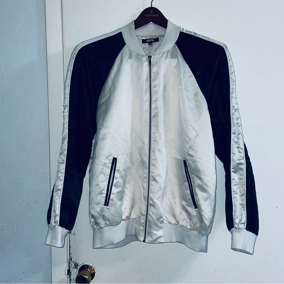 JACKSON Other - Jackson (Target) Satin Sukajan (Souvenir) Jacket Medium Black & Eggshell Good